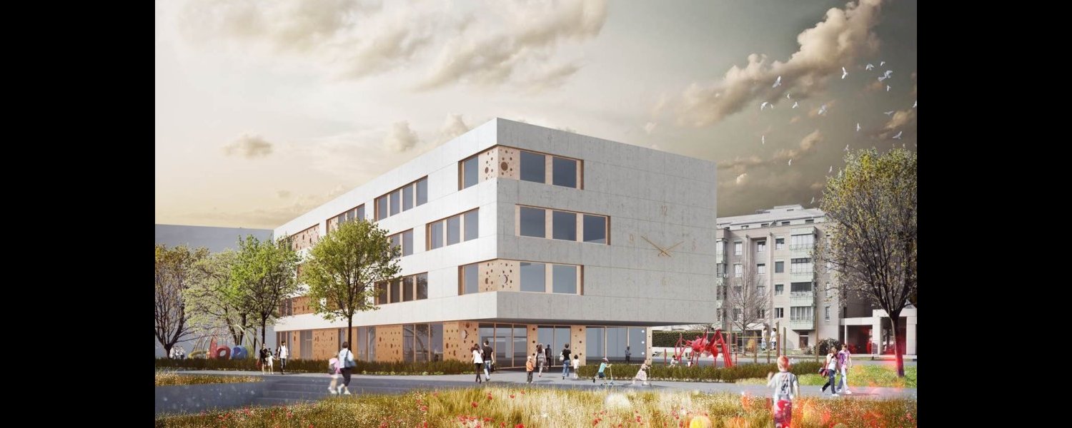 Vue de l'école ©Ferrari Architectes