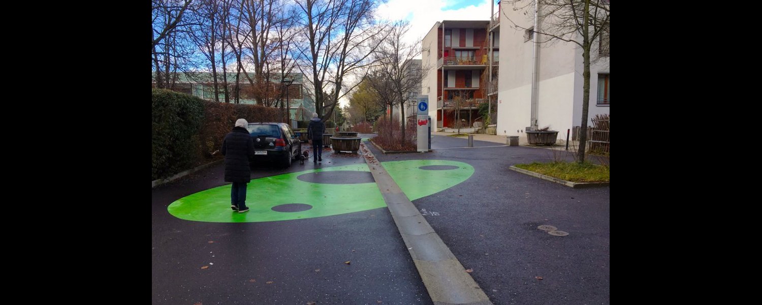 Chemin des Ouches à proximité de l'école